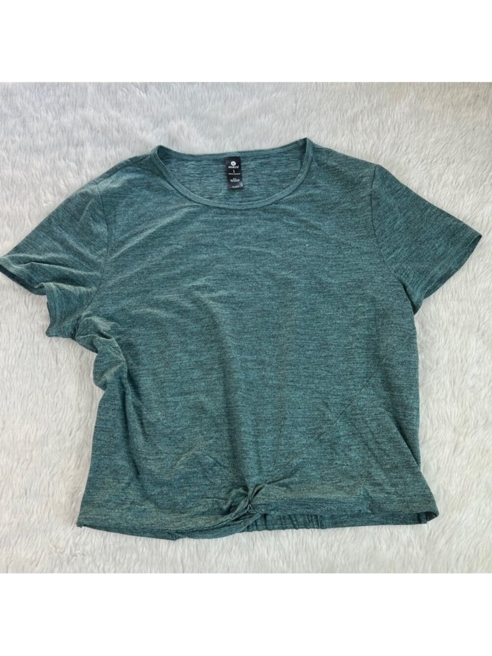 Velocity Short Sleeve Twist Front Top size L